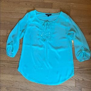 Express Sheer 3/4 sleeve Top